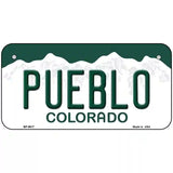 Pueblo Colorado Metal Novelty License Plate