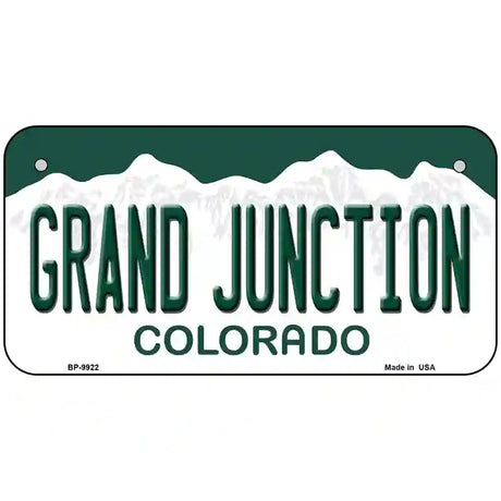 Grand Junction Colorado Metal Novelty License Plate 6" x 3" (BP)