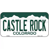 Castle Rock Colorado Metal Novelty License Plate 6" x 3" (BP)