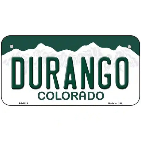 Durango Colorado Metal Novelty License Plate 6" x 3" (BP)