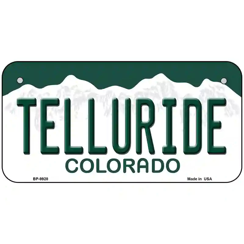 Telluride Colorado Metal Novelty License Plate 6" x 3" (BP)