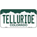 Telluride Colorado Metal Novelty License Plate 6" x 3" (BP)