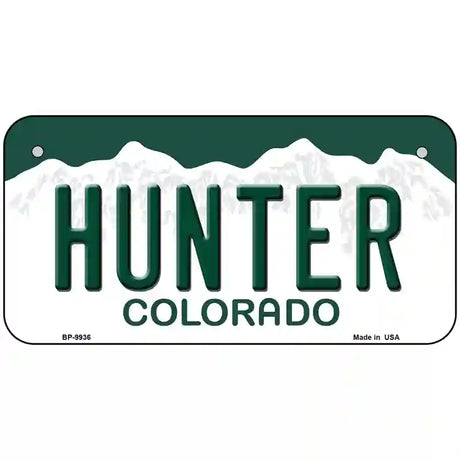 Hunter Colorado Metal Novelty License Plate 6" x 3" (BP)