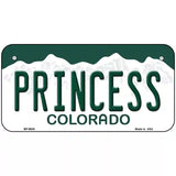 Princess Colorado Metal Novelty License Plate 6" x 3" (BP)