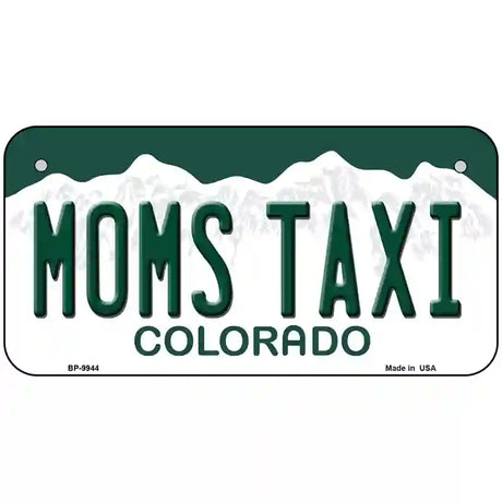 Moms Taxi Colorado Metal Novelty License Plate 6" x 3" (BP)