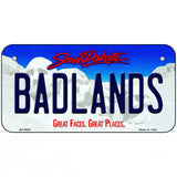 Badlands South Dakota Metal Novelty License Plate