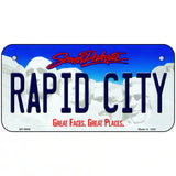 Rapid City South Dakota Metal Novelty License Plate 6" x 3" (BP)