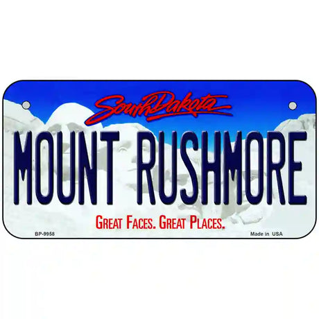 Mount Rushmore South Dakota Metal Novelty License Plate 6" x 3" (BP)