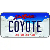 Coyote South Dakota Metal Novelty License Plate 6" x 3" (BP)