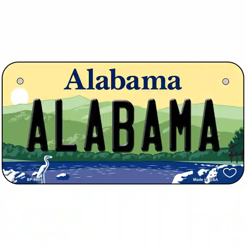 Alabama Metal Novelty License Plate 6" x 3" (BP)