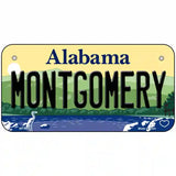 Montgomery Alabama Metal Novelty License Plate 6" x 3" (BP)