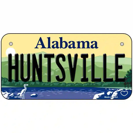 Huntsville Alabama Metal Novelty License Plate 6" x 3" (BP)