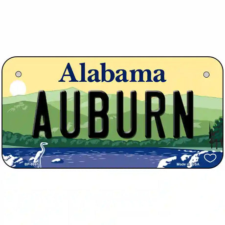 Auburn Alabama Metal Novelty License Plate 6" x 3" (BP)