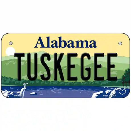 Tuskegee Alabama Metal Novelty License Plate 6" x 3" (BP)