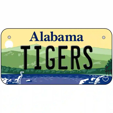 Tigers Alabama Metal Novelty License Plate 6" x 3" (BP)