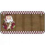 Santa With Rag Doll Metal Novelty License Plate 6" x 3" (BP)