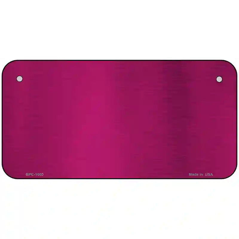 Pink Metallic Solid Metal Novelty License Plate 6" x 3" (BPC)