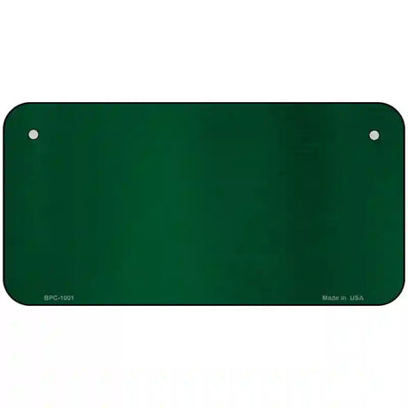 Green Metallic Solid Metal Novelty License Plate 6" x 3" (BPC)