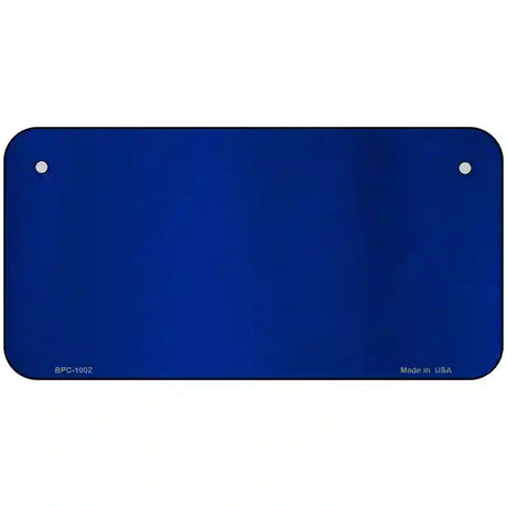 Blue Metallic Solid Metal Novelty License Plate 6" x 3" (BPC)