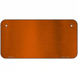 Orange Metallic Solid Metal Novelty License Plate 6" x 3" (BPC)