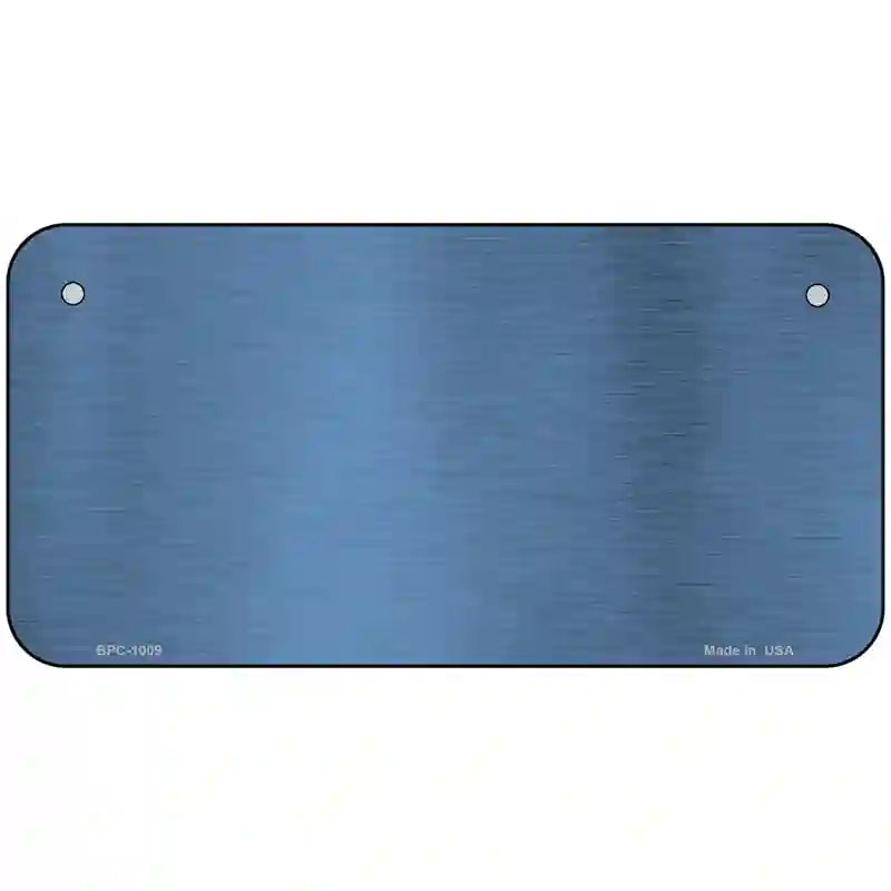 Light Blue Metallic Solid Metal Novelty License Plate 6" x 3" (BPC)