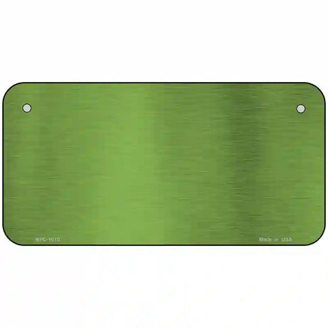 Lime Green Metallic Solid Metal Novelty License Plate 6" x 3" (BPC)