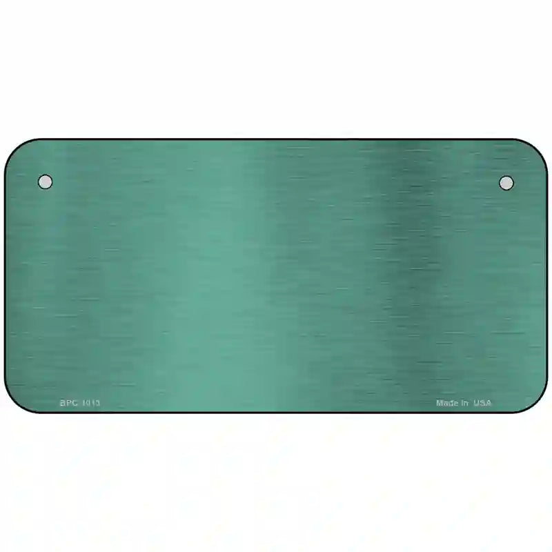 Teal Metallic Solid Metal Novelty License Plate 6" x 3" (BPC)