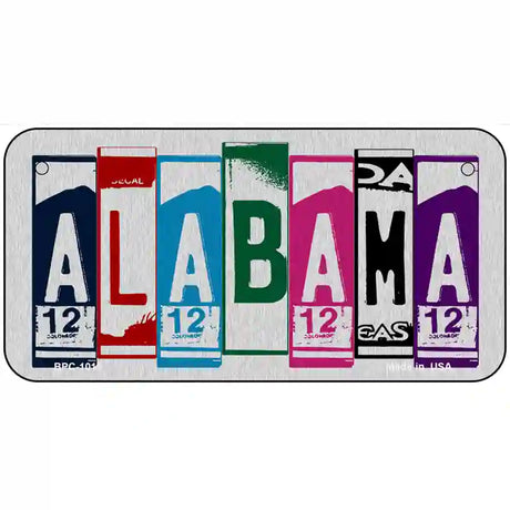 Alabama License Plate Art Metal Novelty License Plate 6" x 3" (BPC)