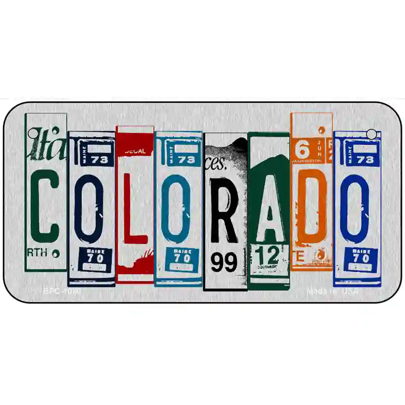 Colorado License Plate Art Metal Novelty License Plate