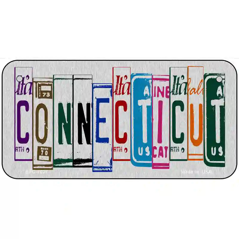 Connecticut License Plate Art Metal Novelty License Plate 6" x 3" (BPC)