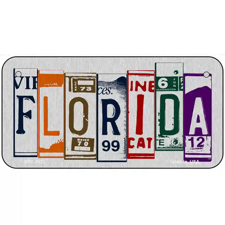 Florida License Plate Art Metal Novelty License Plate 6" x 3" (BPC)