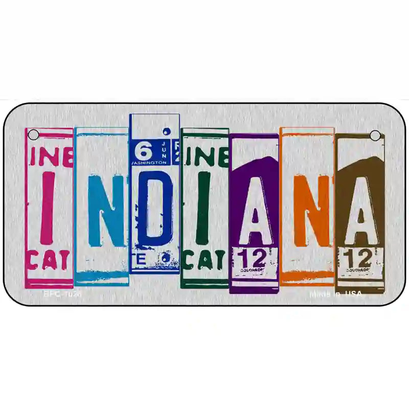 Indiana License Plate Art Metal Novelty License Plate 6" x 3" (BPC)