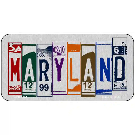 Maryland License Plate Art Metal Novelty License Plate 6" x 3" (BPC)