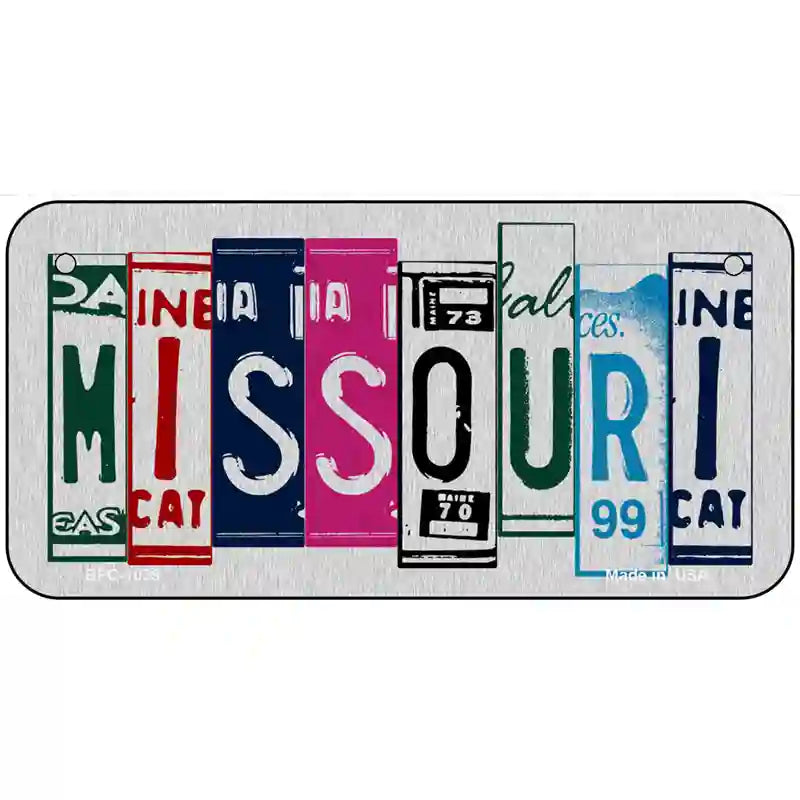 Missouri License Plate Art Metal Novelty License Plate 6" x 3" (BPC)