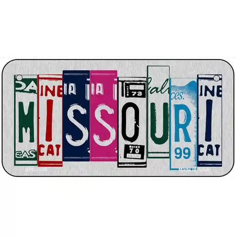 Missouri License Plate Art Metal Novelty License Plate 6" x 3" (BPC)