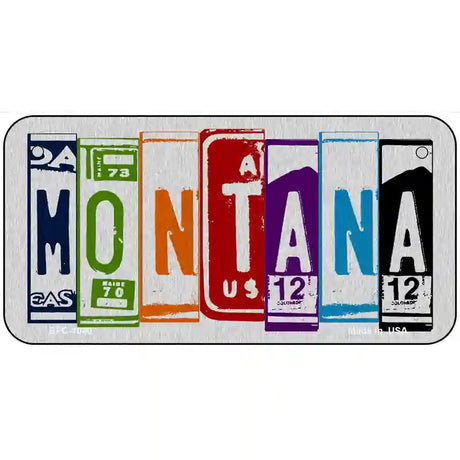 Montana License Plate Art Metal Novelty License Plate 6" x 3" (BPC)