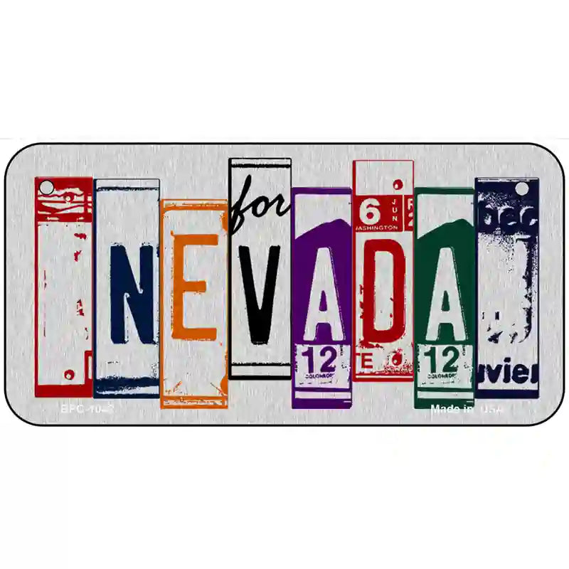 Nevada License Plate Art Metal Novelty License Plate 6" x 3" (BPC)