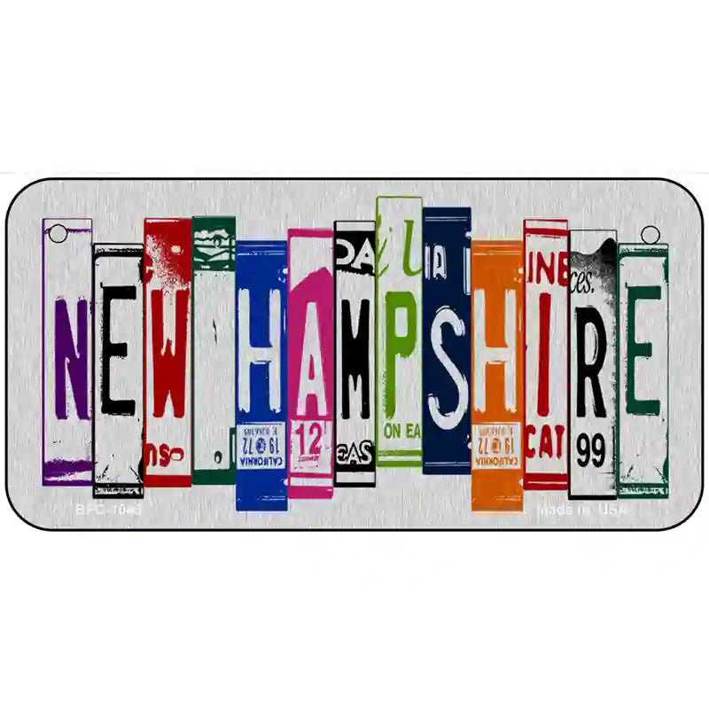 New Hampshire License Plate Art Metal Novelty License Plate 6" x 3" (BPC)