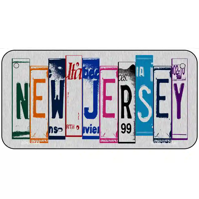 New Jersey License Plate Art Metal Novelty License Plate 6" x 3" (BPC)