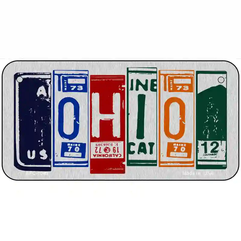 Ohio License Plate Art Metal Novelty License Plate 6" x 3" (BPC)