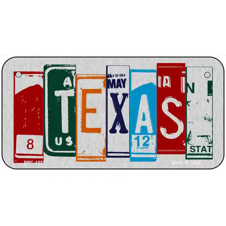 Texas License Plate Art Metal Novelty License Plate 6" x 3" (BPC)