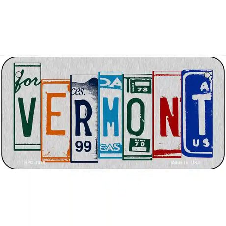 Vermont License Plate Art Metal Novelty License Plate 6" x 3" (BPC)