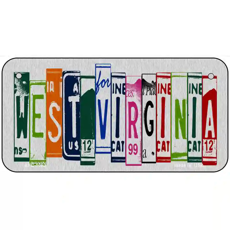 West Virginia License Plate Art Metal Novelty License Plate 6" x 3" (BPC)