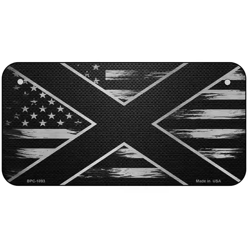 Alabama Carbon Fiber Novelty Metal License Plate 6" x 3" (BPC)