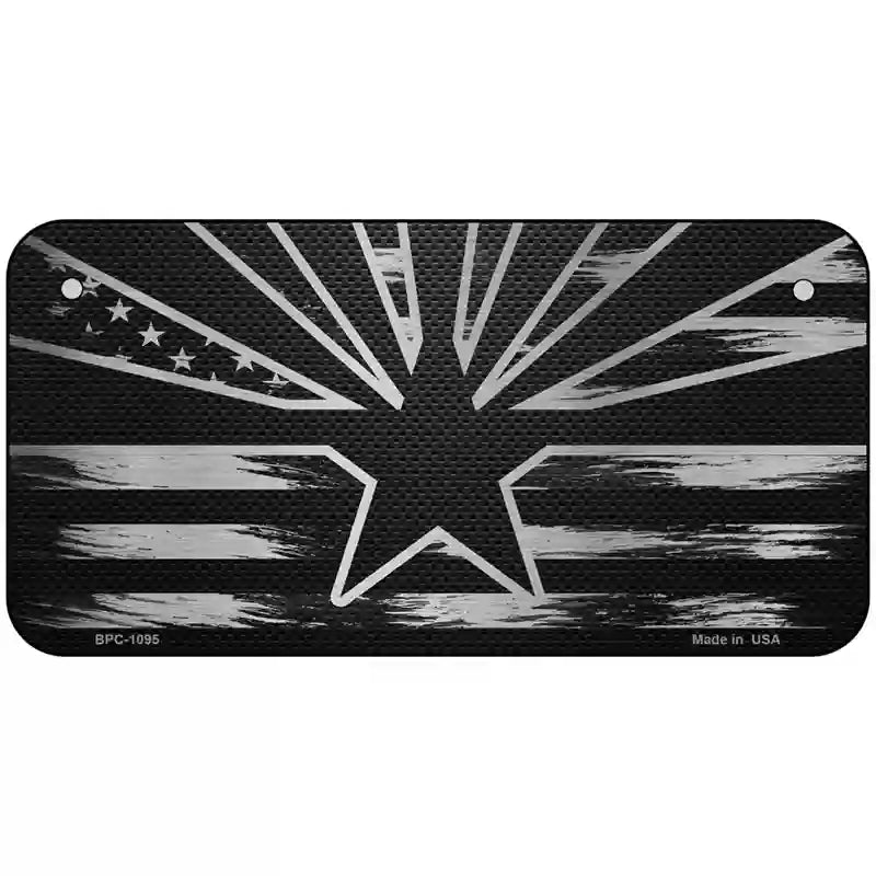 Arizona Carbon Fiber Novelty Metal License Plate 6" x 3" (BPC)