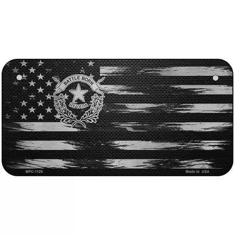 Nevada Carbon Fiber Novelty Metal License Plate 6" x 3" (BPC)