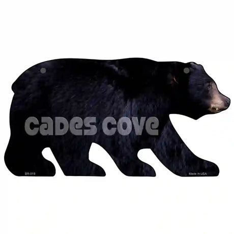 Cades Cove Novelty Metal Bear Tag BR-019