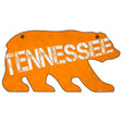 TN Orange Novelty Metal Bear Tag BR-022