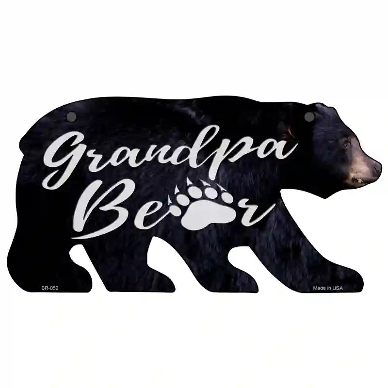 Grandpa Paw Novelty Metal Bear Tag BR-052