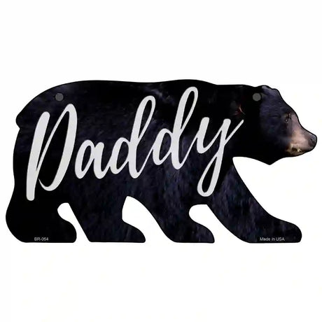 Daddy Novelty Metal Bear Tag BR-054